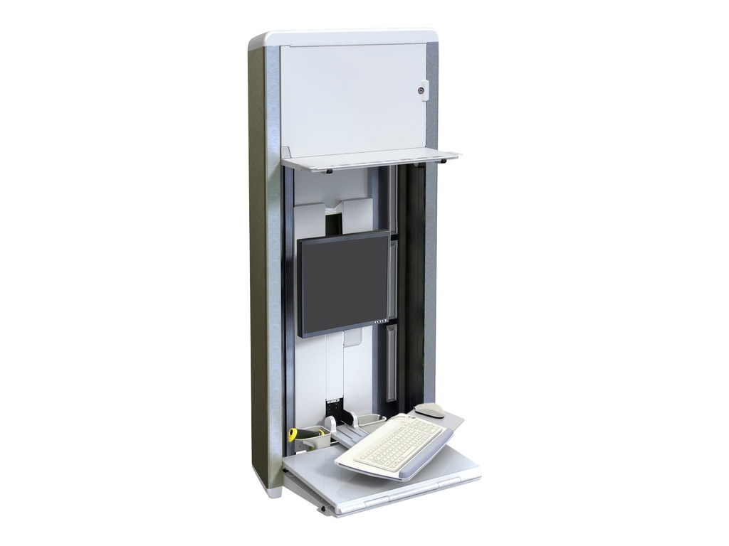 Ergotron StyleView VL - PC-Gehäusesystem - geeignet für Wandmontage - 55.9 cm (22")