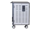 Ergotron Zip40 - Wagen (charge and management) - für 40 Tablets / Notebooks - verriegelbar - Stahl - Grau, weiß - Bildschirmgröße: bis zu 39,6 cm (bis zu 15,6 Zoll)
