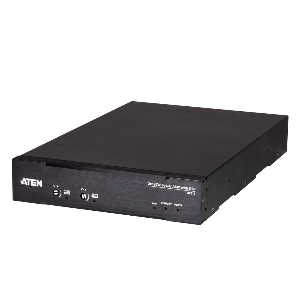 ATEN AP212 2 x 120W Leistungsverstärker mit DSP - KVM-Umschalter - RS-232
