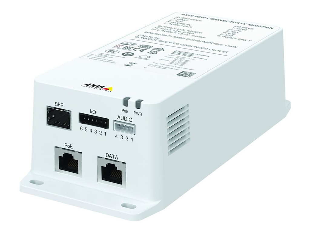 Axis TU8003 - Power Injector - Midspan-Konnektivität