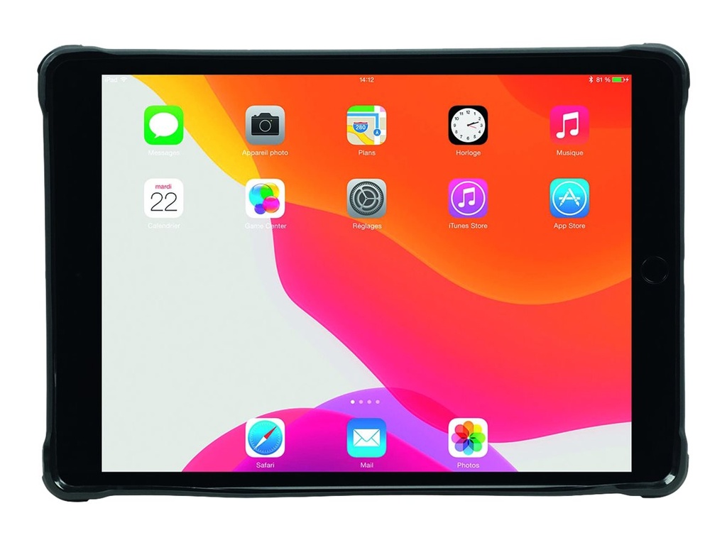 Mobilis PROTECH - Hintere Abdeckung für Tablet - TFP 4.0 - Schwarz - 10.2" - für Apple 10.2-inch iPad (7. Generation)