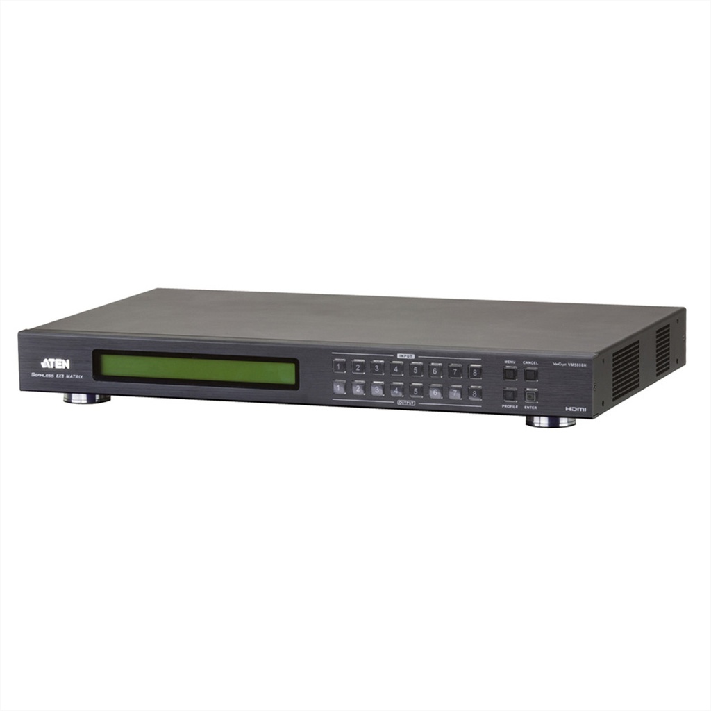ATEN [PREMIUM] Videowall Matrix 8 x 8 HDMI Audio/VideoMatrix Switch++ Scaler - 8-Port - IrDA (Infrared)