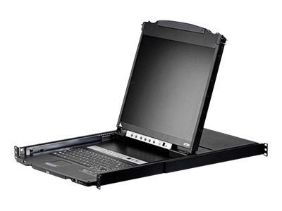 ATEN Slideaway CL5808N - KVM-Konsole mit KVM-Switch - 8 Anschlüsse - PS/2, USB - German QWERTZ - 48.3 cm (19")