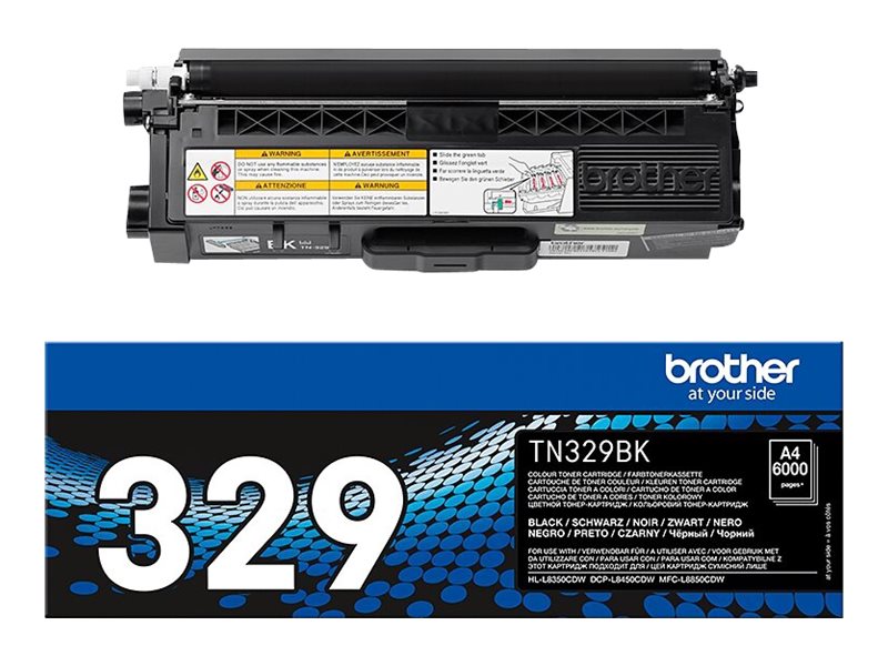 Brother TN329BK - Schwarz - original - Tonerpatrone