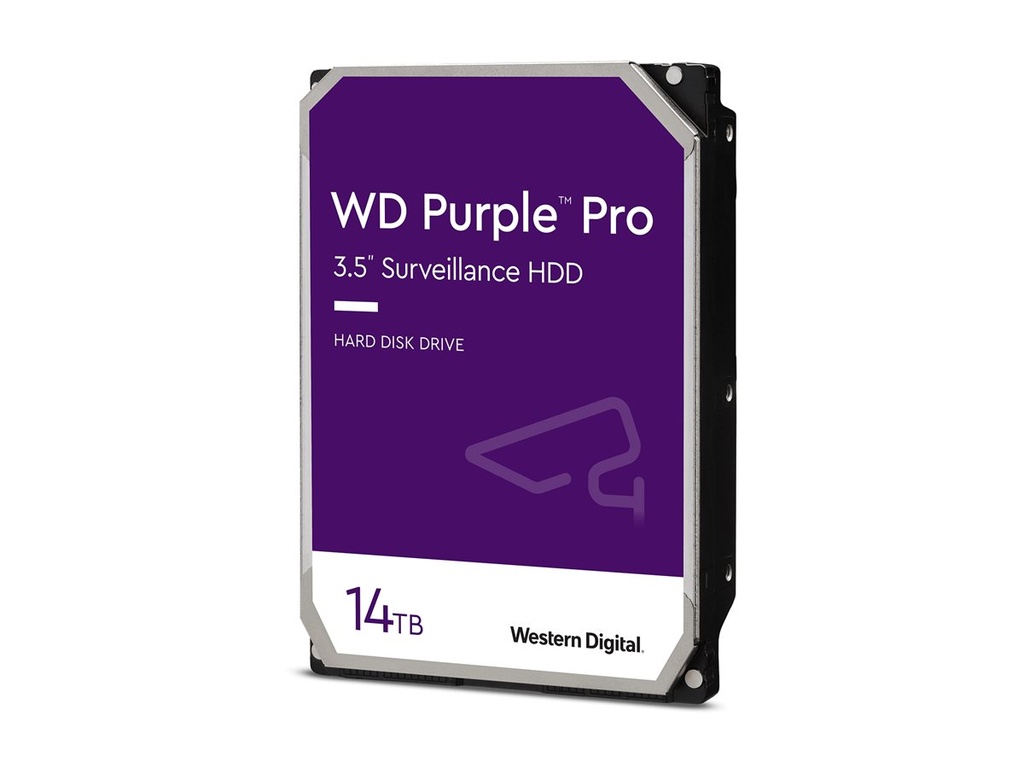 WD Purple Pro WD142PURP - Festplatte - 14 TB - Überwachung, intelligente Videoübertragung - intern - 3.5" (8.9 cm)