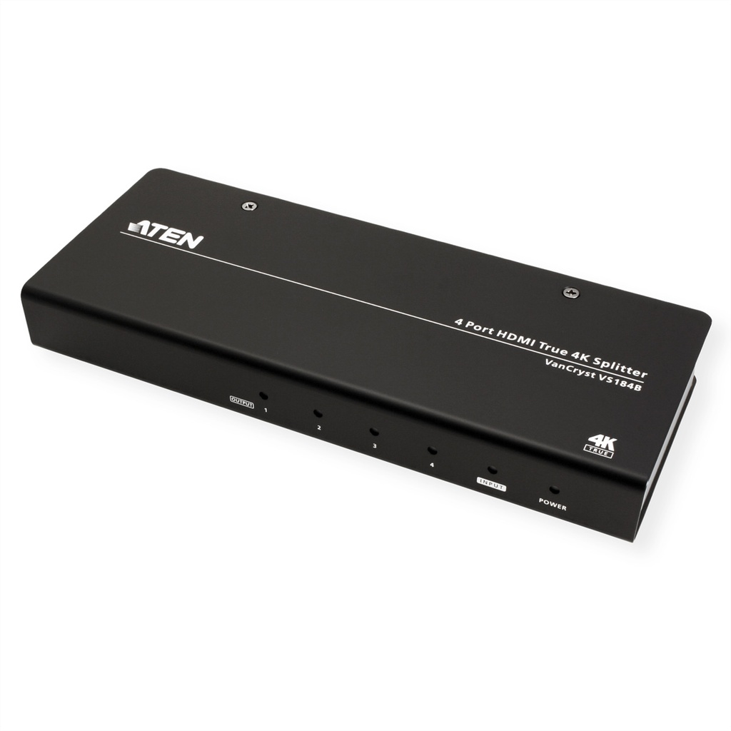 ATEN VS184B HDMI Splitter True 4K - KVM-Umschalter - 4-Port
