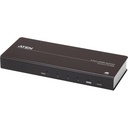ATEN 4-Port True 4K HDMI Splitter - HDMI - 4x HDMI - 4096 x 2160 Pixel - Schwarz - Metall - 4K Ultra HD