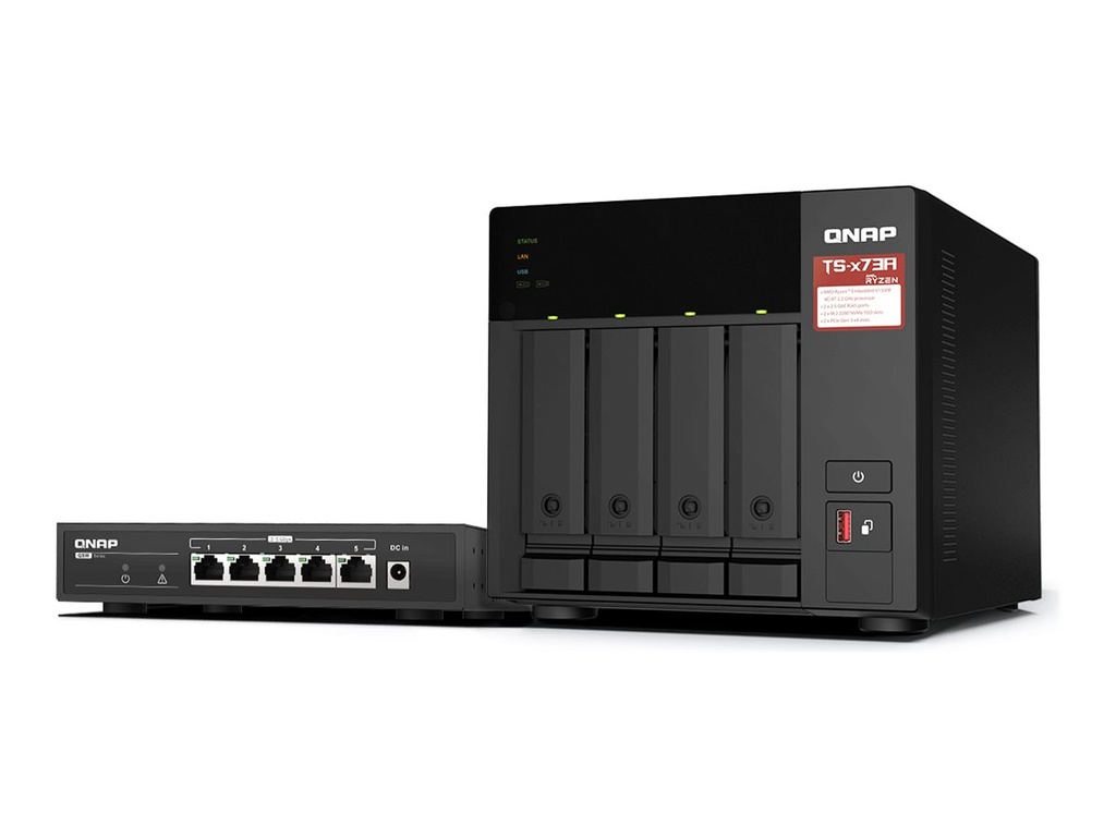 QNAP TS-473A - NAS-Server - 4 Schächte - SATA 6Gb/s