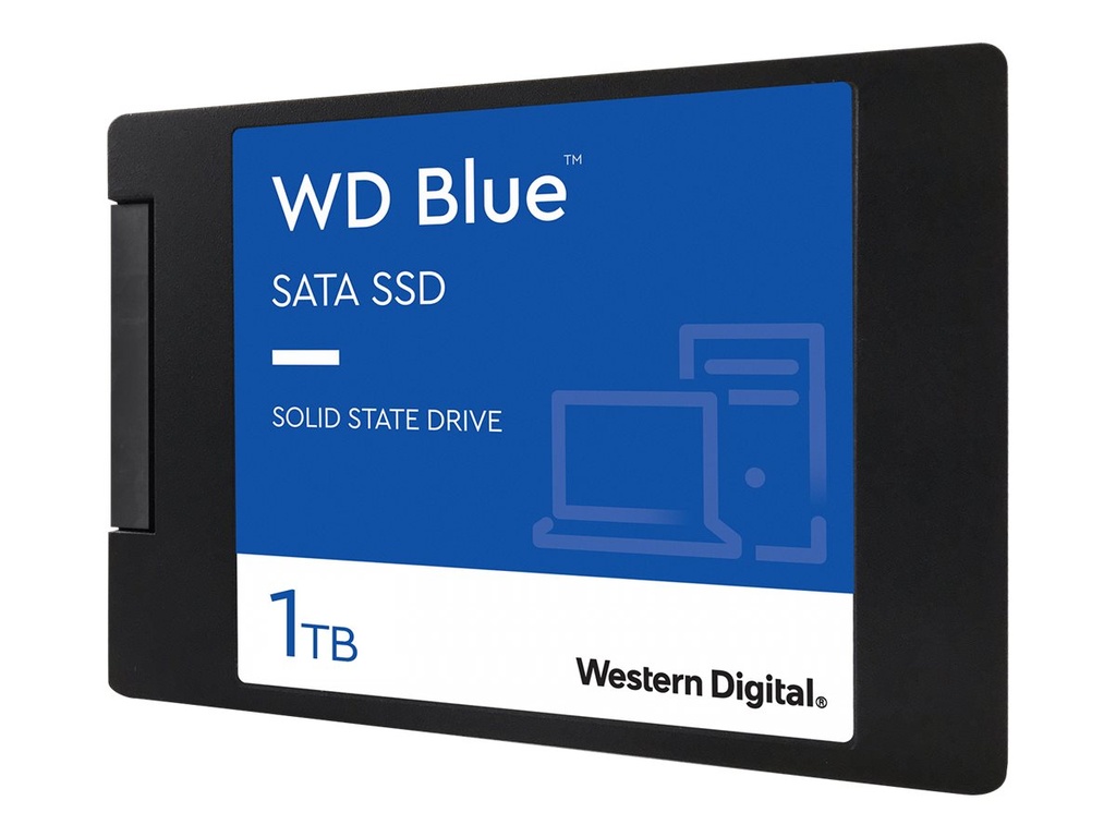 WD Blue 3D NAND SATA SSD WDS100T2B0A - 1 TB SSD - intern - 2.5" (6.4 cm)
