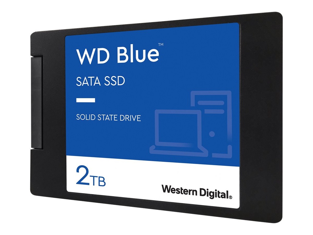 WD Blue 3D NAND SATA SSD WDS200T2B0A - 2 TB SSD - intern - 2.5" (6.4 cm)
