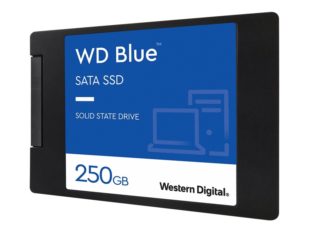 WD Blue 3D NAND SATA SSD WDS250G2B0A - SSD - 250 GB - intern - 2.5" (6.4 cm)