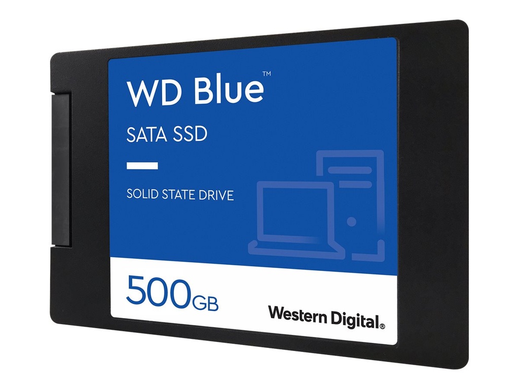WD Blue 3D NAND SATA SSD WDS500G2B0A - 500 GB SSD - intern - 2.5" (6.4 cm)