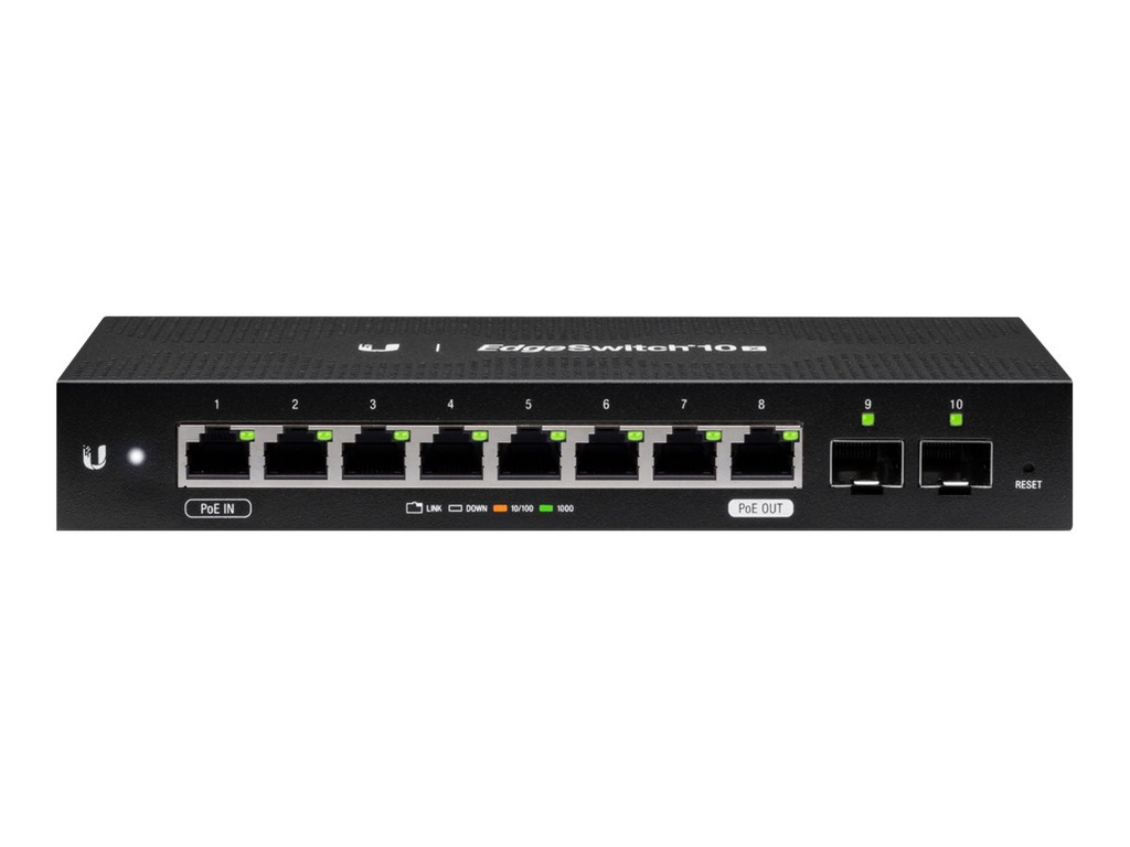 Ubiquiti EdgeSwitch 10X - Switch - managed - 8 x 10/100/1000 + 2 x Gigabit SFP