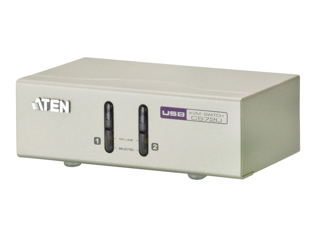 ATEN CS72U - KVM-Switch - 2 x KVM port(s) - 1 lokaler Benutzer