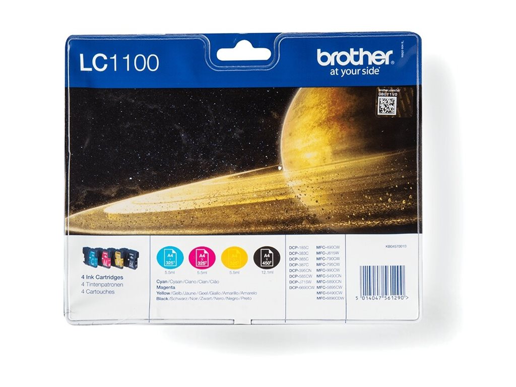 Brother LC1100 Value Pack - 4er-Pack - Schwarz