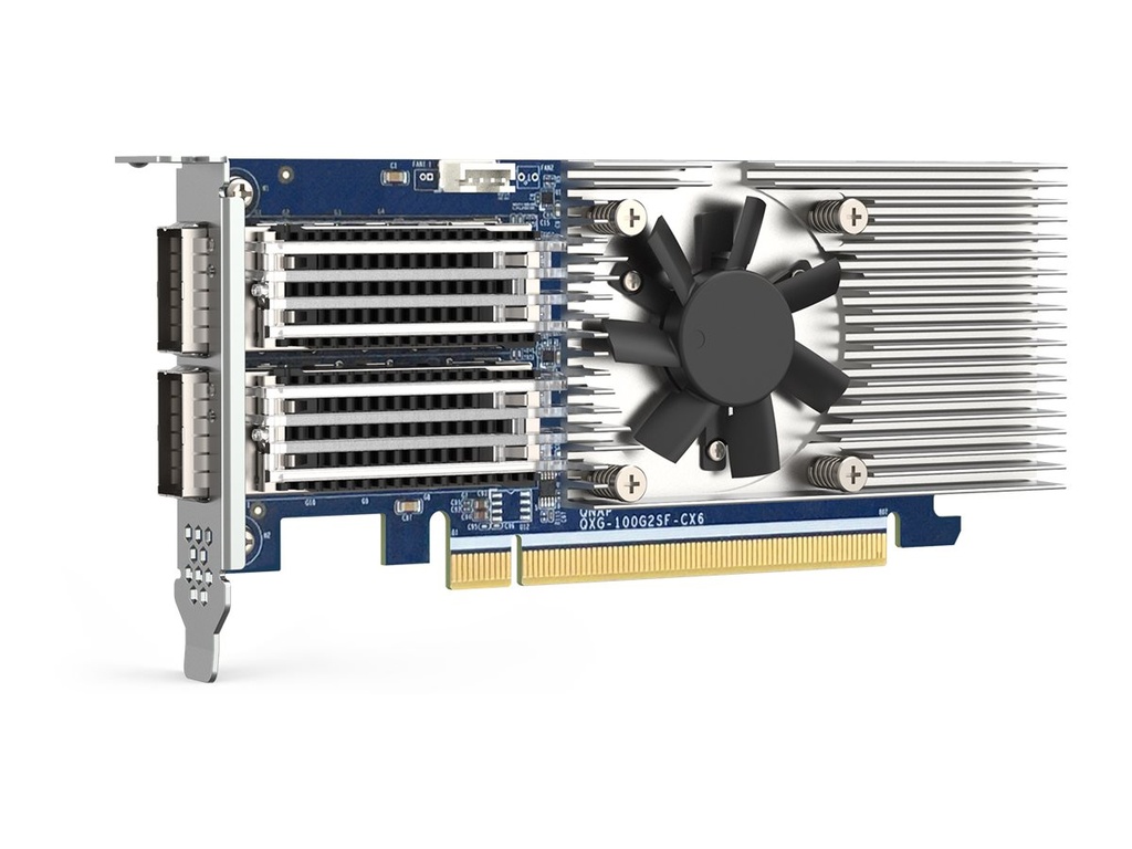 QNAP QXG-100G2SF-CX6 - Netzwerkadapter - PCIe 4.0 x16 Low-Profile