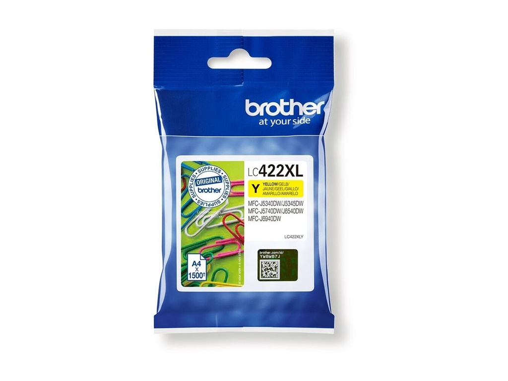 Brother LC422XLY - Hohe Ergiebigkeit - Gelb