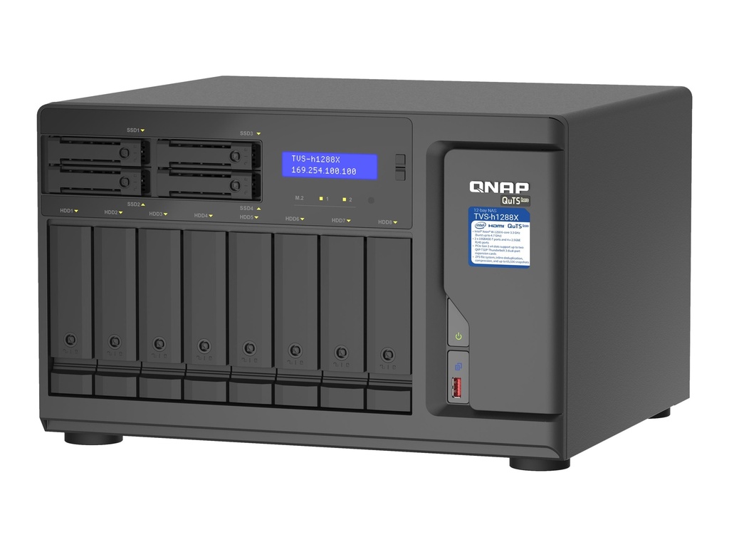 QNAP TVS-h1288X - NAS-Server - 12 Schächte