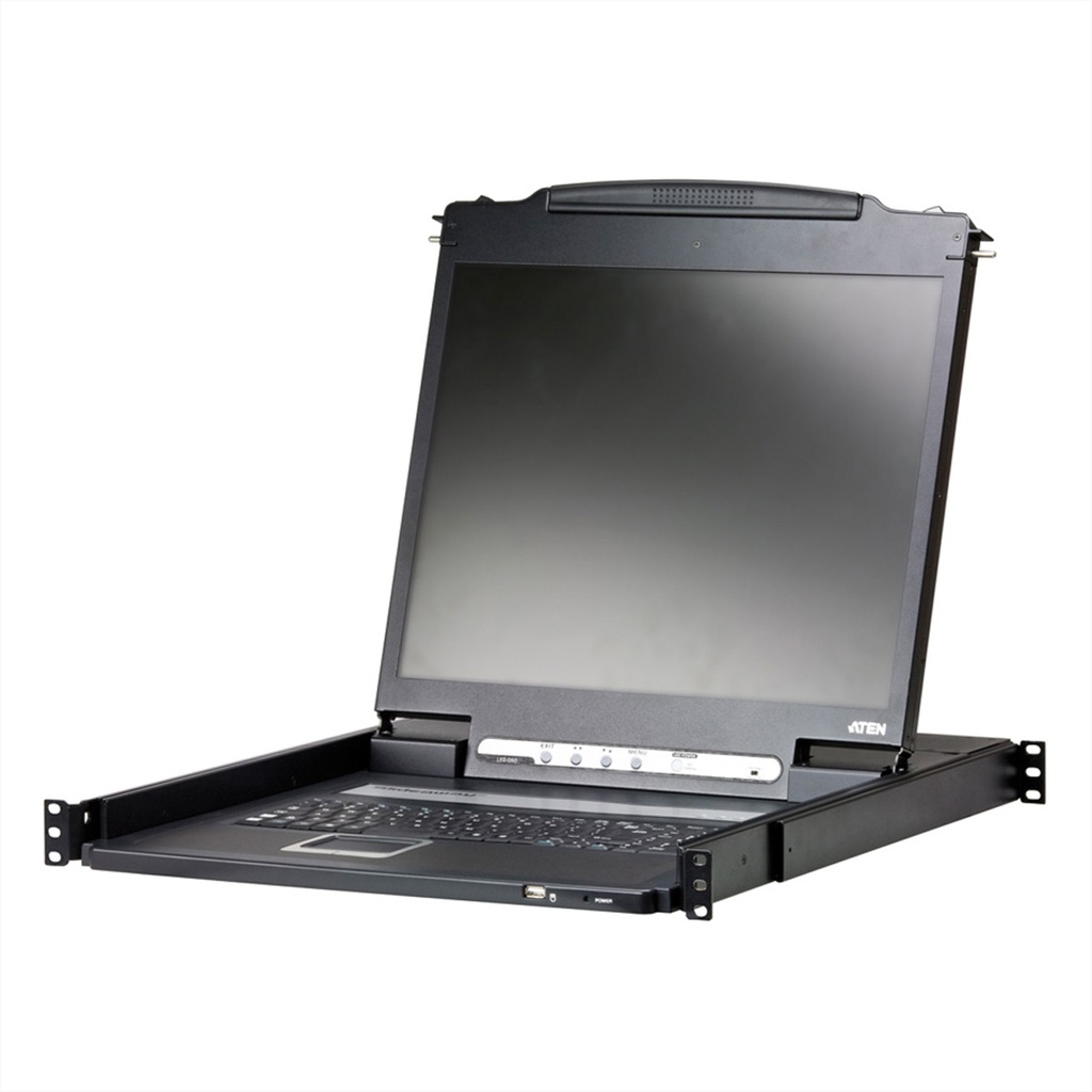 ATEN CL3000N - 1280 x 1024 Pixel - SXGA - Rack-Einbau - 32,2 W - 1U - Schwarz