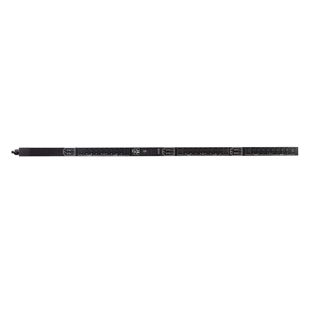 ATEN 30A/32A 30-Ausgänge 3-Phasen Switched Eco PDU - Messgerät - Geändert - 0U - Dreiphasig - Schwarz - LCD - 30 AC-Ausgänge