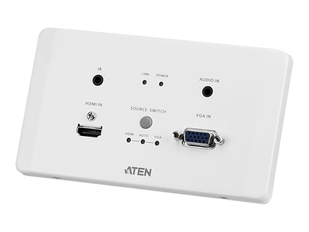 ATEN VanCryst VE2812AT HDMI & VGA HDBaseT Transmitter with EU Wall Plate / PoH
