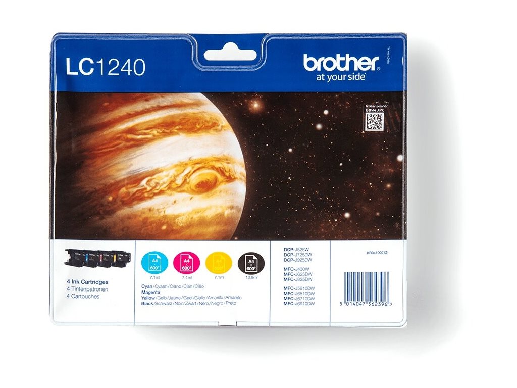 Brother LC1240 Value Pack - 4er-Pack - Schwarz