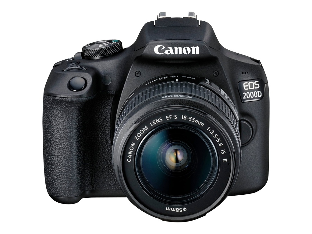 Canon EOS 2000D - - Spiegelreflexkamera - 24,1 MP CMOS - Display: 7,62 cm/3" LCD - Schwarz
