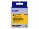 Epson LabelWorks LK-3YBW - Stark klebend - Schwarz auf Gelb - Rolle (9 cm x 9 m)
