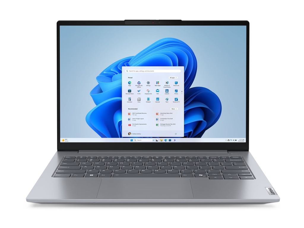 Lenovo ThinkBook 14 G7 ARP 21MV - 180°-Scharnierdesign - AMD Ryzen 5 7535HS / 3.3 GHz - Win 11 Pro - Radeon 660M - 8 GB RAM - 256 GB SSD NVMe - 35.6 cm (14")