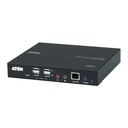 ATEN HDMI KVM over IP Konsolenstation - 1920 x 1200 Pixel - Ethernet/LAN - Full HD+ - Rack-Einbau - 4,66 W - Schwarz