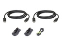 ATEN 2L-7D02UDPX5 - Tastatur- / Video- / Maus- (KVM-)
