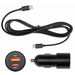Brodit Zigarettenanzünder Adapter USB-A USB-C fm