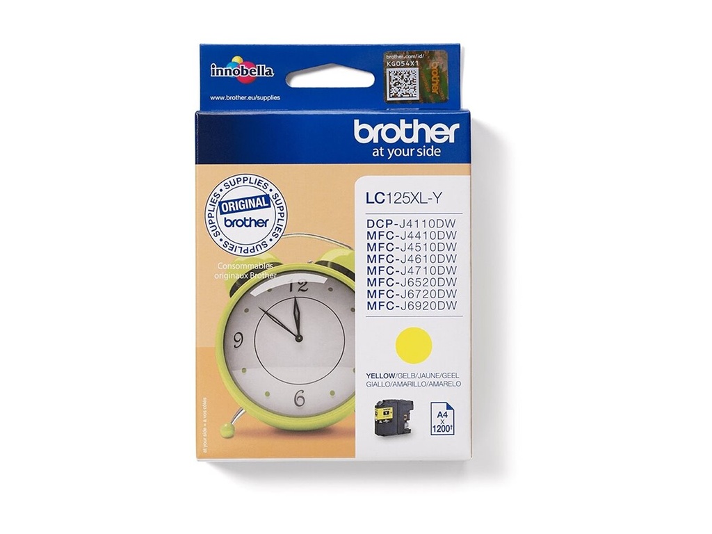 Brother LC125XLY - Sehr hohe Ergiebigkeit - Gelb