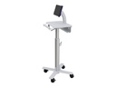 Ergotron Tablet Cart, SV10 - Wagen - für Tablet / Tastatur - medizinisch - Metall - weiß, Aluminium - Bildschirmgröße: bis zu 30,5 cm (bis zu 12 Zoll)