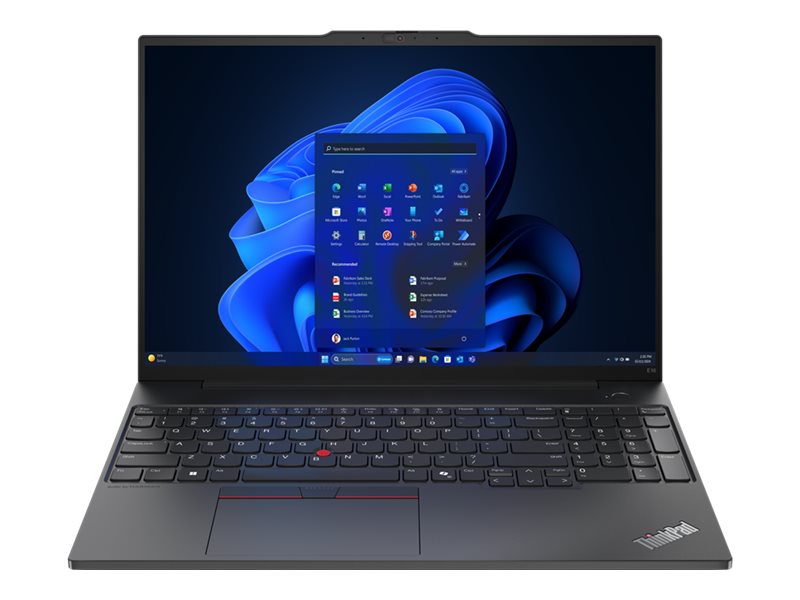 Lenovo ThinkPad E16 Gen 2 21MA - 180°-Scharnierdesign - Intel Core Ultra 7 155H / 1.4 GHz - Win 11 Pro - Intel Arc Graphics - 16 GB RAM - 512 GB SSD TCG Opal Encryption 2, NVMe - 40.6 cm (16")