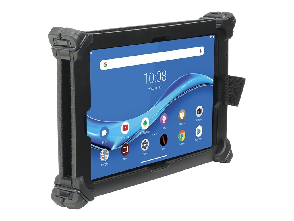Mobilis RESIST Pack - Schutzhülle hintere Abdeckung für Tablet - widerstandsfähig - TFP 4.0 - Schwarz - für Lenovo Tab M10 FHD Plus (2nd Gen)