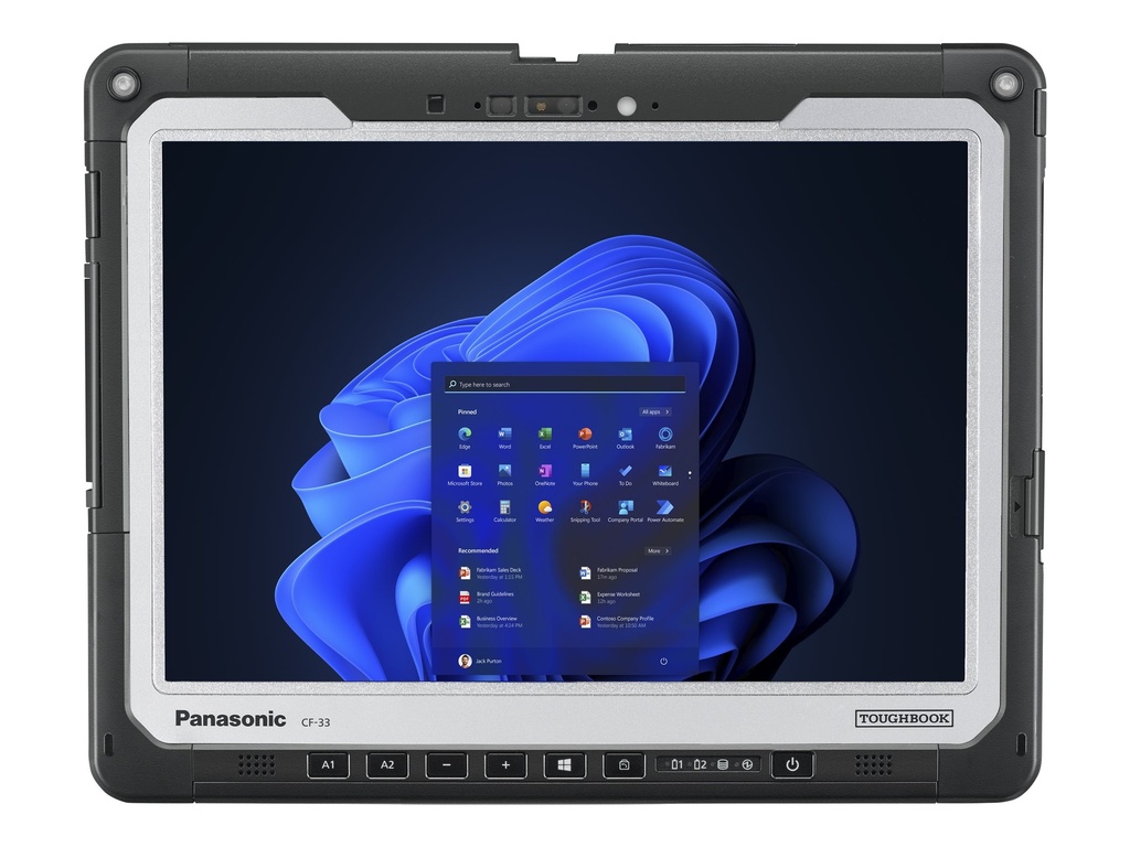 Panasonic Toughbook CF-33 - Robust - Tablet - Intel Core i5 10310U / 1.7 GHz - Win 10 Pro - UHD Graphics - 16 GB RAM - 512 GB SSD NVMe, TCG Opal Encryption - 30.5 cm (12")