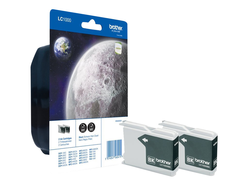 Brother LC1000BK - Druckerpatrone - 1 x Schwarz