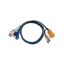 ATEN 2L5303U Tastatur/Video/Maus (KVM)-Kabel Schwarz 3 m