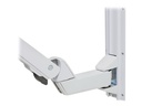 Ergotron Sit-Stand Combo Extender - Short - Montagekomponente (Verlängerungsarm, Wandhalterung mit Führungsschiene, Armabdeckung)