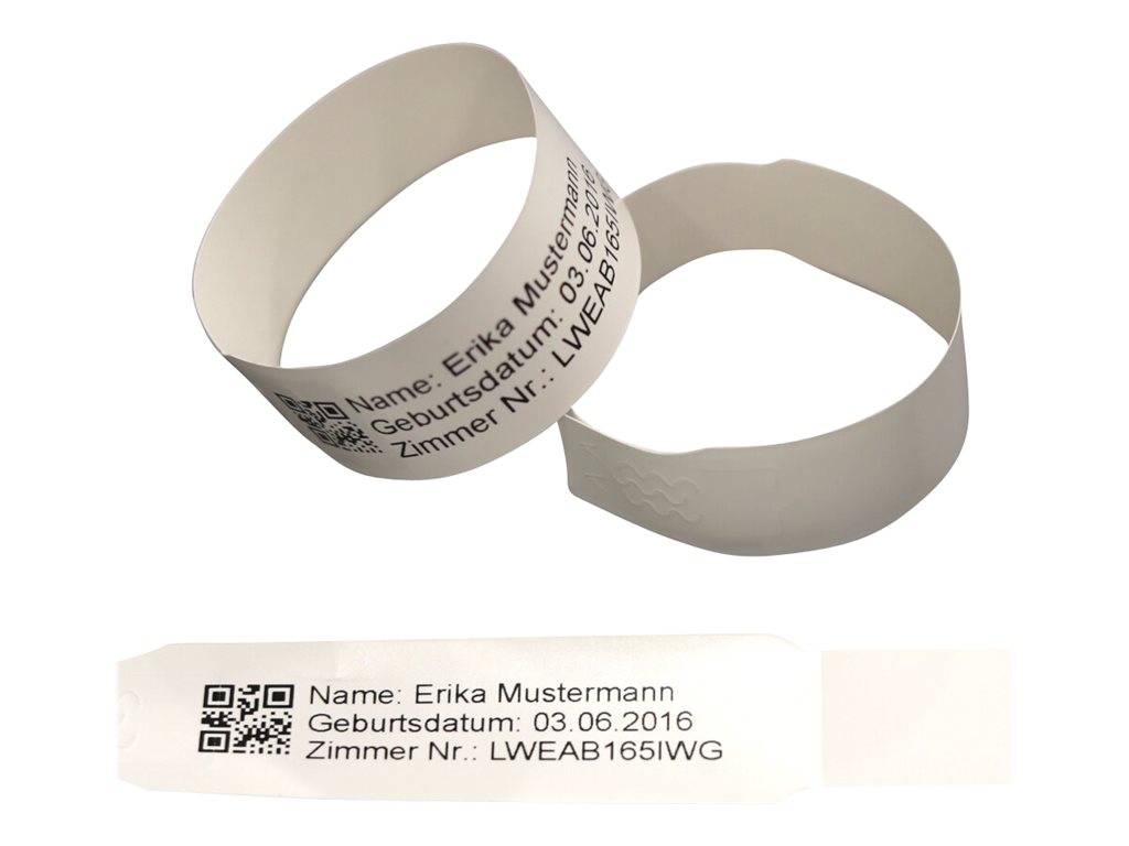 Brother Weiß - 20 x 165 mm (4 Rolle(n) pädiatrische Armbänder