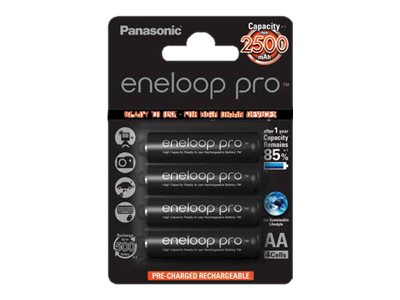 Panasonic eneloop pro BK-3HCDE - Batterie 4 x AA-Typ - NiMH