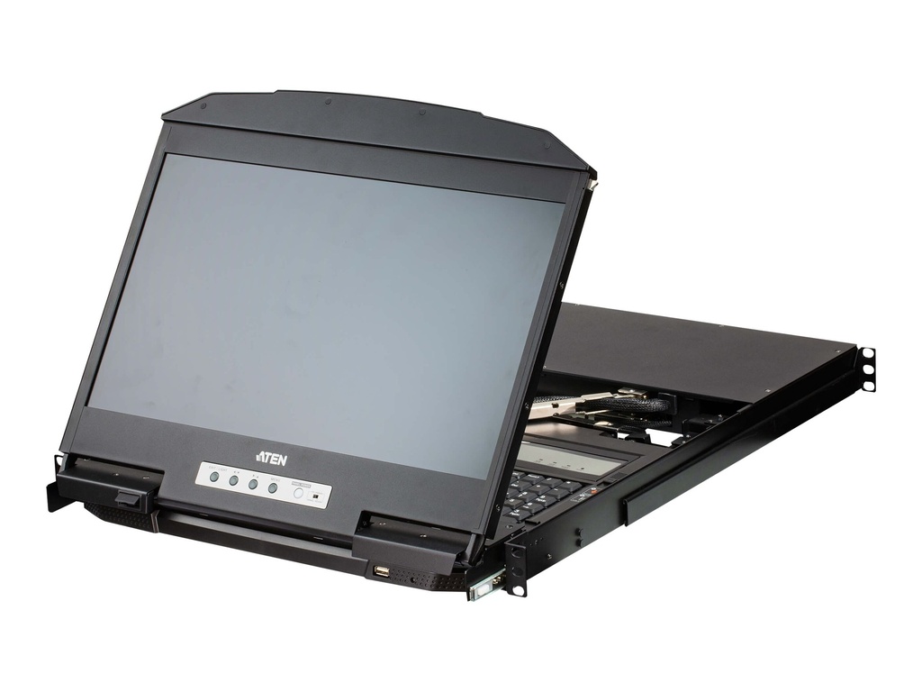 ATEN CL3884NW - KVM-Konsole mit KVM-Switch - 4 Anschlüsse - USB - 47 cm (18.5")