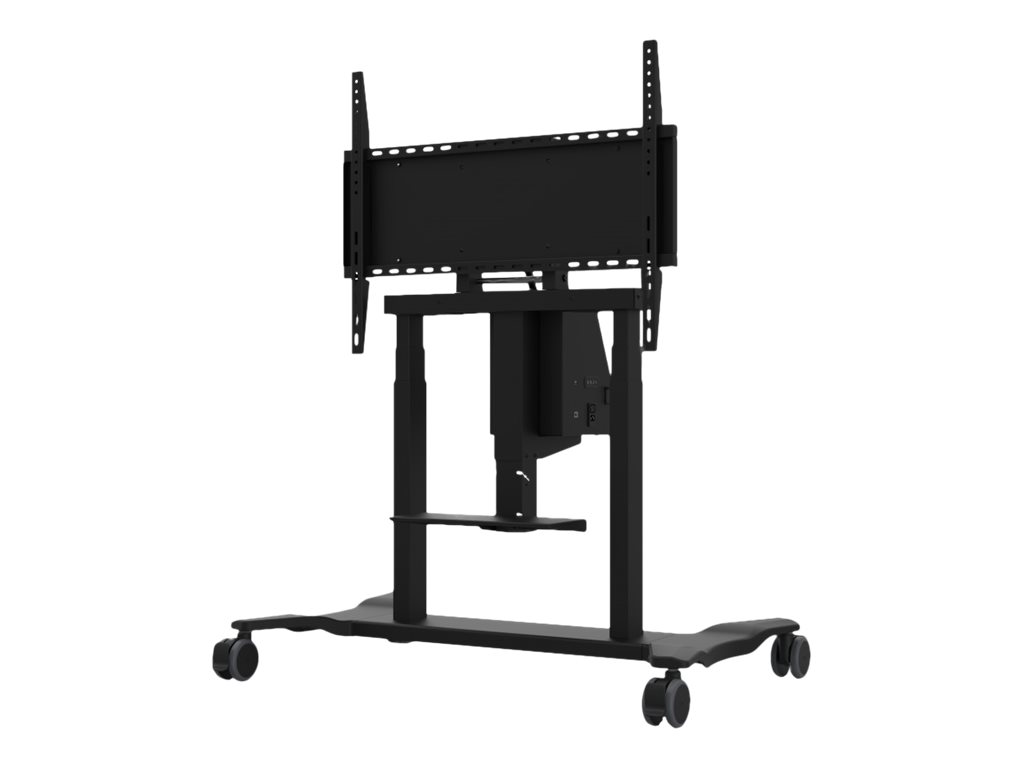 ViewSonic VB-STND-007 - Wagen - motorisiert - für Flachbildschirm - Kunststoff, Stahl, Aluminiumlegierung - Bildschirmgröße: 139.7-218.4 cm (55"-86")