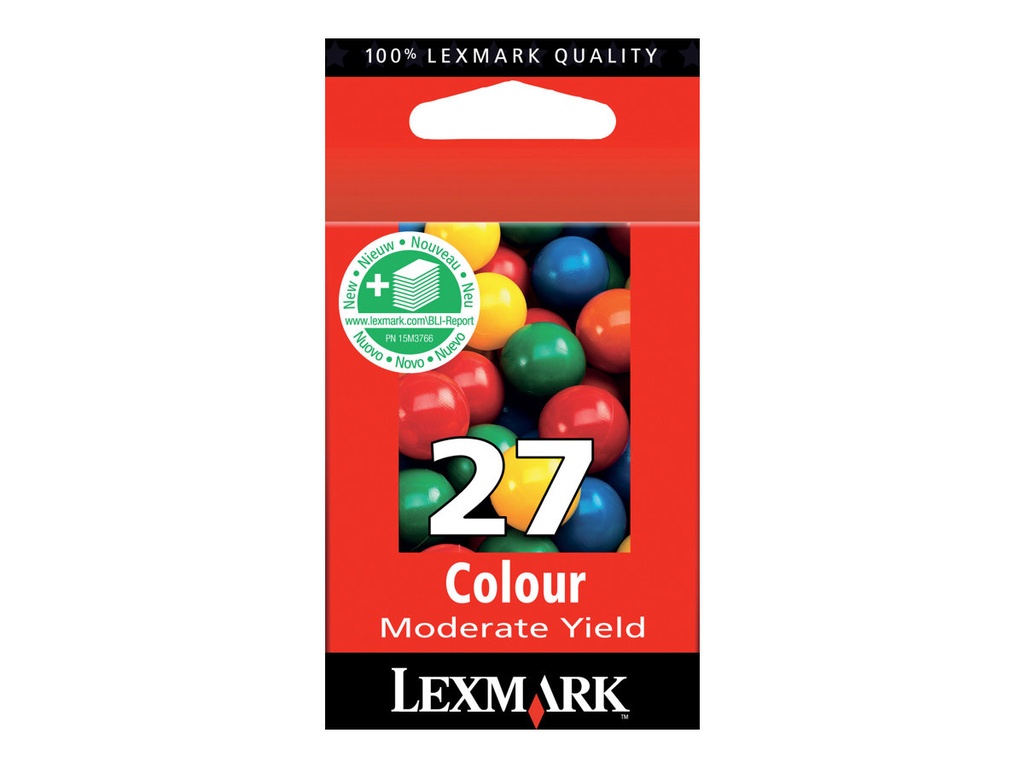 Lexmark Cartridge No. 27 - Gelb, Cyan, Magenta
