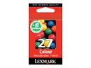 Lexmark Cartridge No. 27 - Tintenpatrone Original - Cyan, Magenta, Yellow - 9,2 ml