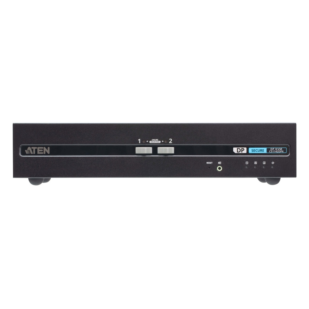 ATEN USB DisplayPort Dual Display Secure KVM Switch - KVM-Umschalter - 2-Port