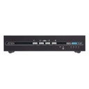 ATEN USB - 4K DVI Dual Display Secure KVM Switch - KVM-Umschalter - 4-Port