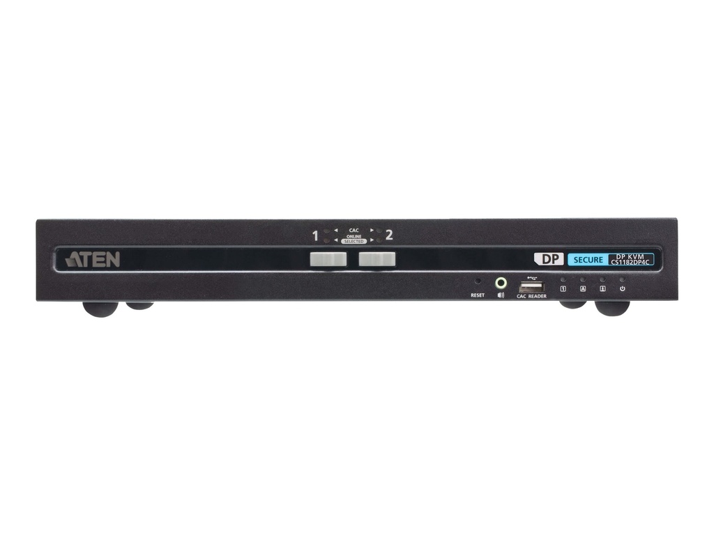 ATEN CS1182DP4C - KVM-/Audio-Switch - PSD PP v4.0 Compliant, DisplayPort, sicher mit CAC