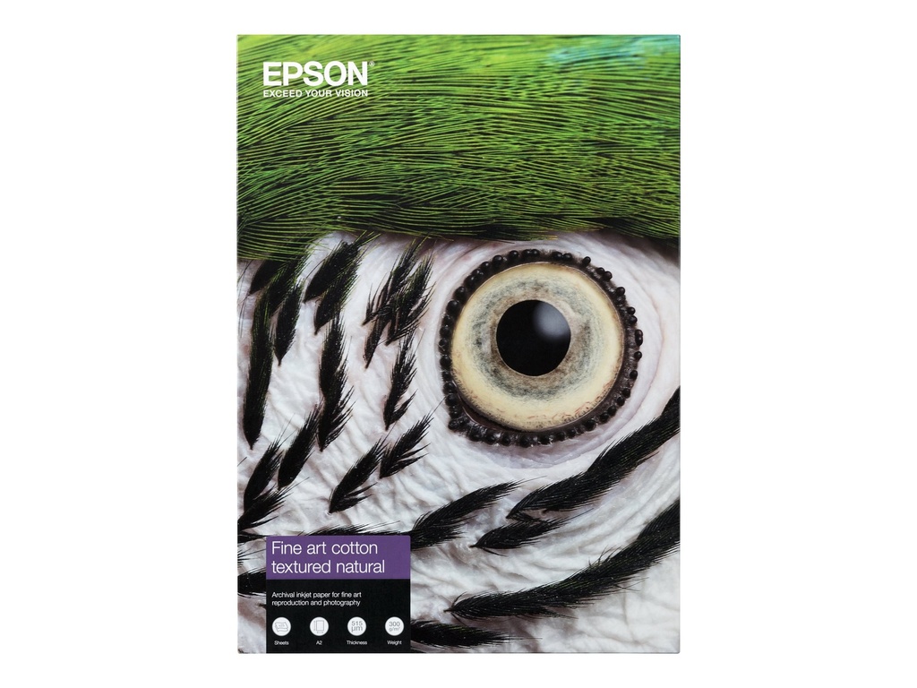 Epson Fine Art - Baumwolle - matt - 515 Mikron - Natürliche Struktur - A2 (420 x 594 mm)
